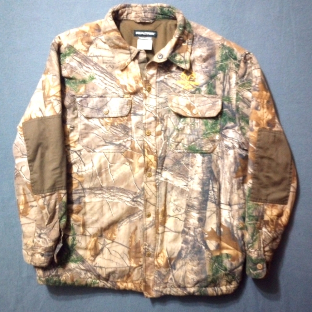 Realtree Xtra Shirt Jacket Quilted Men's Size Large